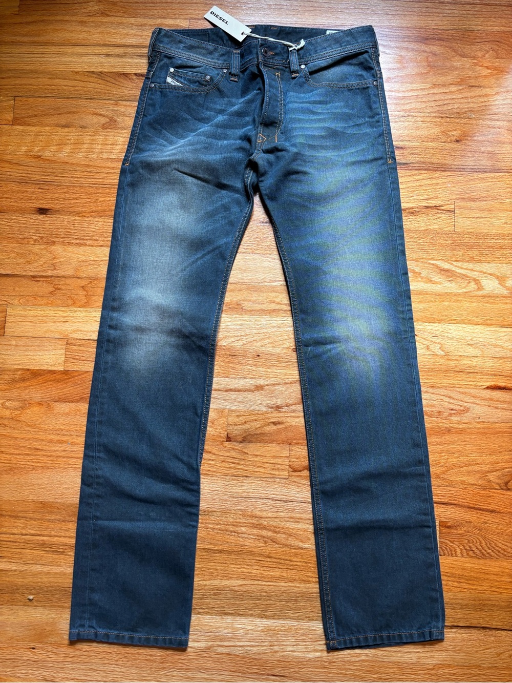 Diesel Men's Slim Straight Jeans Dark Blue Denim 31x32 Safado
